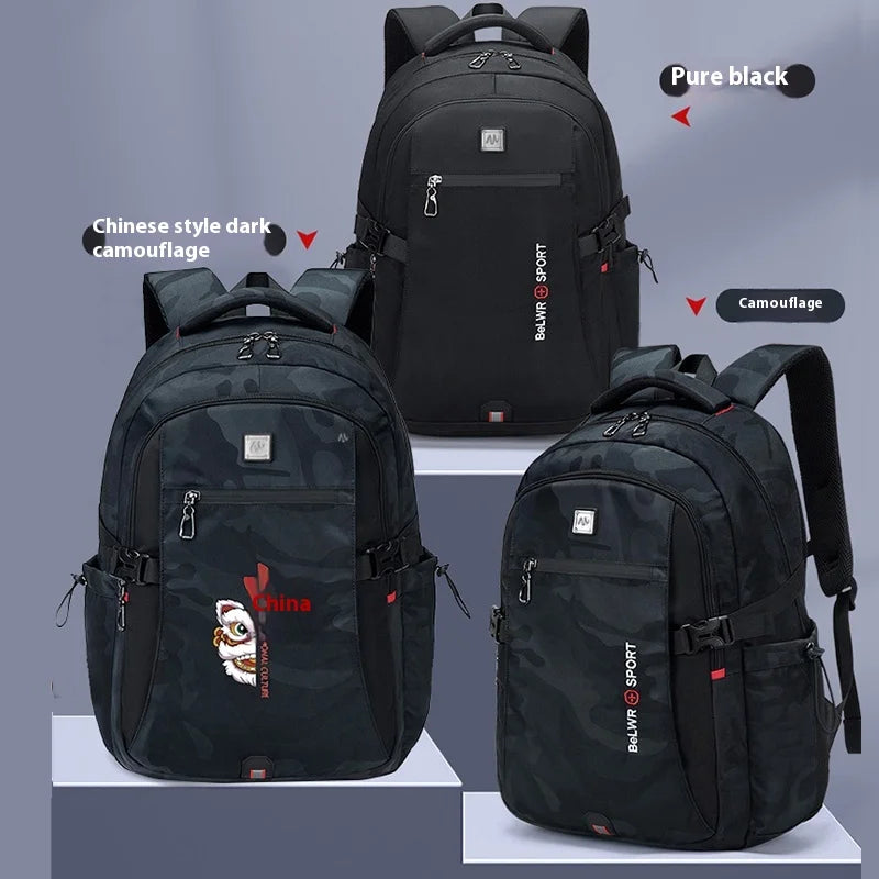 Ultra-light travel and school backpack in neutral tone by The Tottos