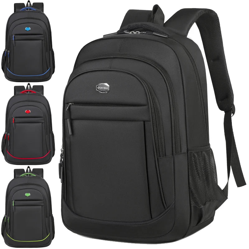 VersaFlex commuter backpack in black minimalist style by The Tottos