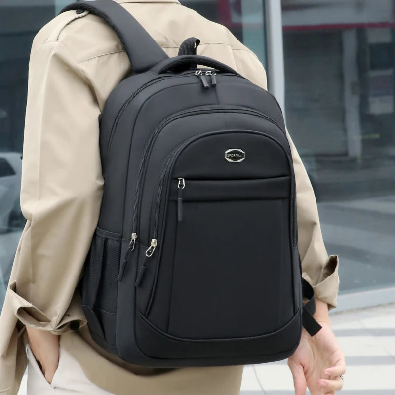 VersaFlex commuter backpack in black minimalist style by The Tottos