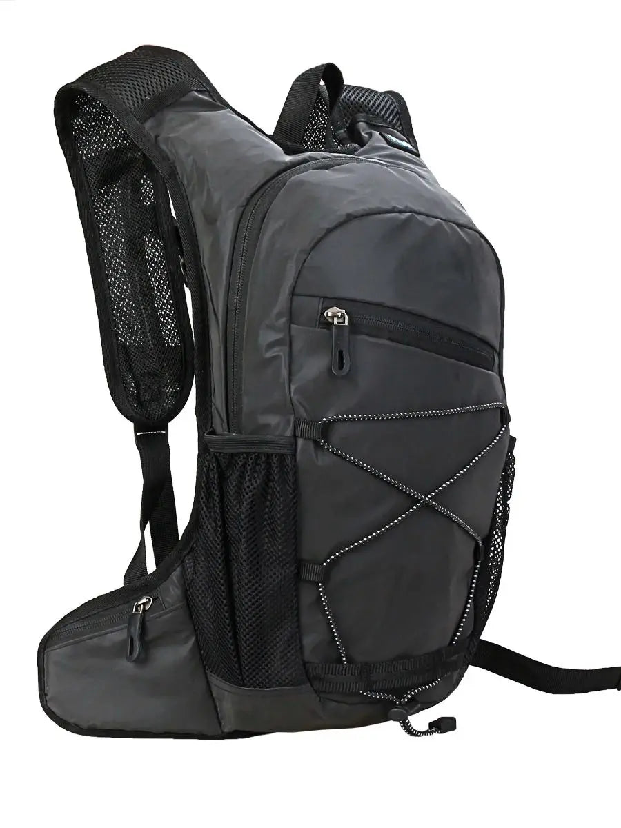 LumiTrack reflective hiking backpack with hydration pocket by The Tottos