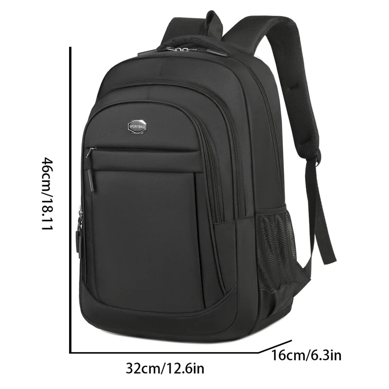 VersaFlex commuter backpack in black minimalist style by The Tottos