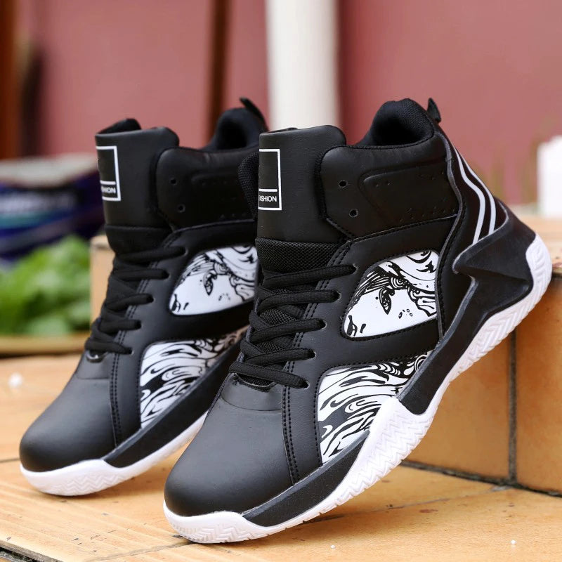 Men's High-Top Basketball Shoes - Premium Air Cushion Athletic Sneakers | The Tottos