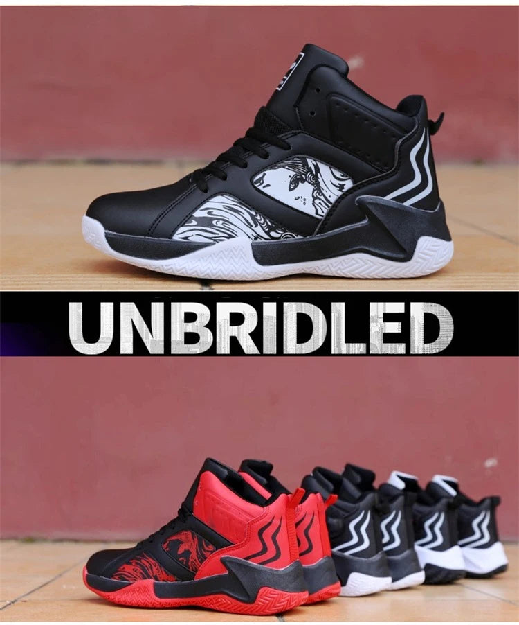 Men's High-Top Basketball Shoes - Premium Air Cushion Athletic Sneakers | The Tottos