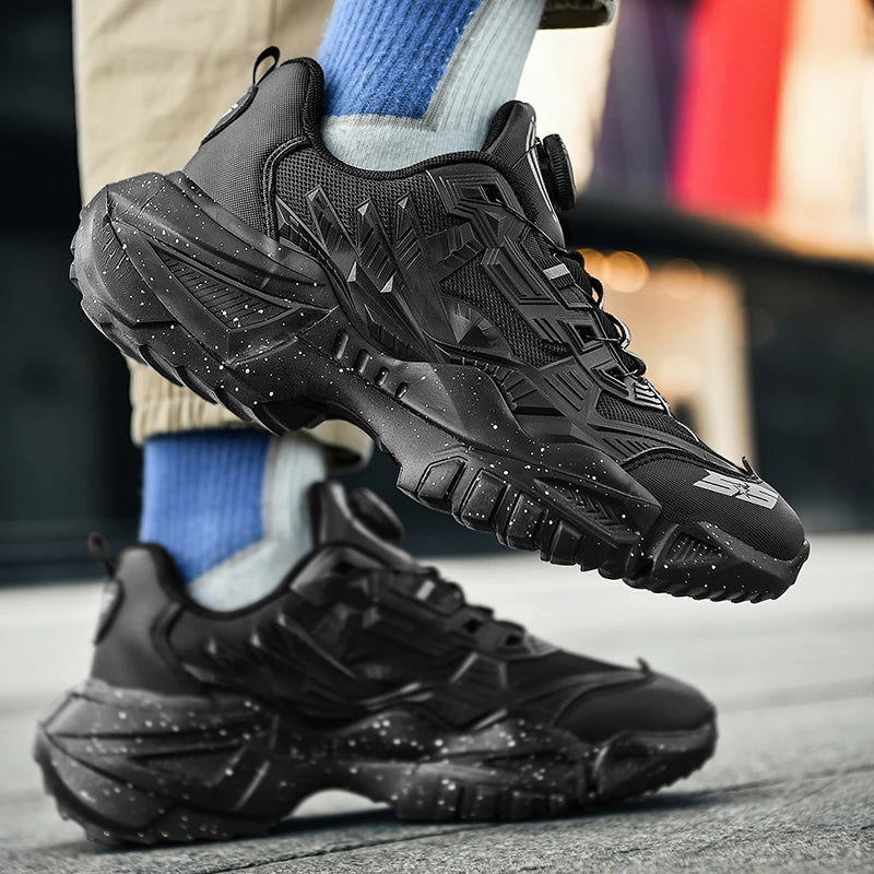 The Tottos Premium Men's Flyknit Running Sneakers - Lightweight Athletic Shoes