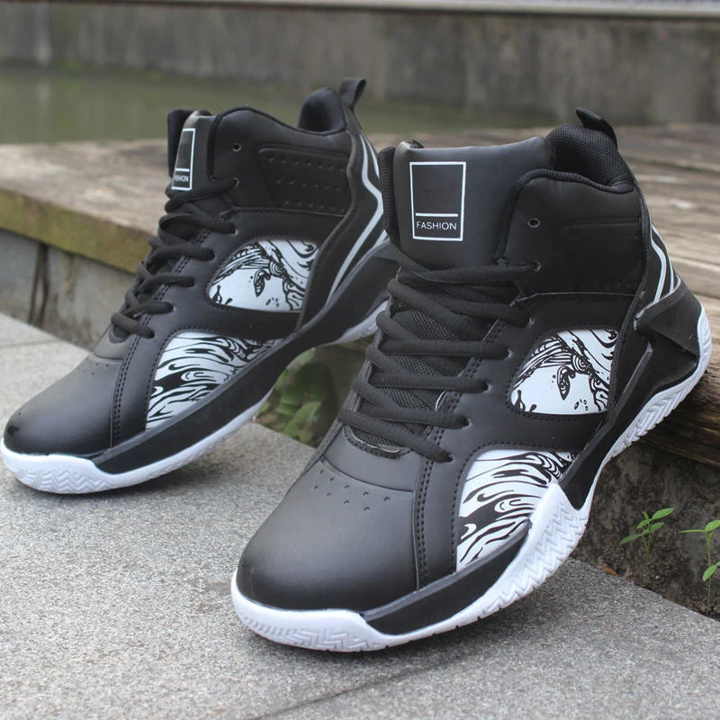 Men's High-Top Basketball Shoes - Premium Air Cushion Athletic Sneakers | The Tottos