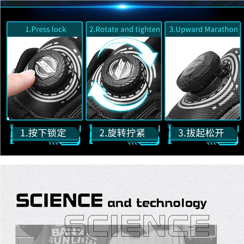 The Tottos Premium Men's Flyknit Running Sneakers - Lightweight Athletic Shoes