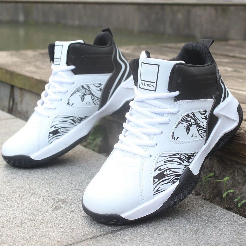 Men's High-Top Basketball Shoes - Premium Air Cushion Athletic Sneakers | The Tottos