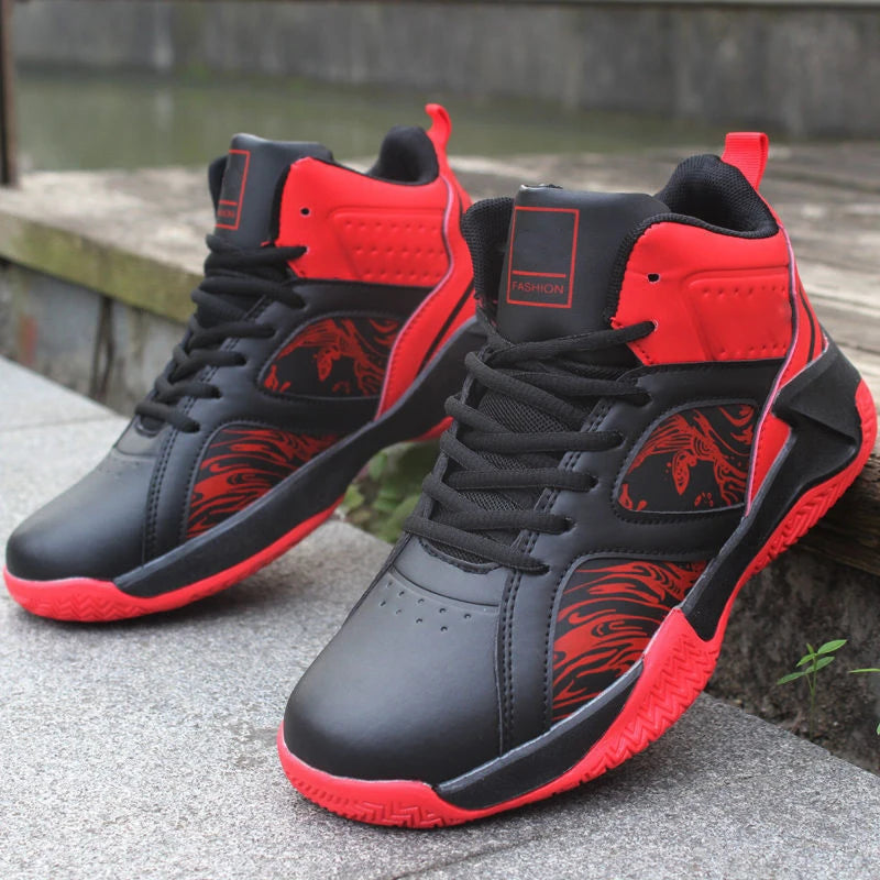 Men's High-Top Basketball Shoes - Premium Air Cushion Athletic Sneakers | The Tottos