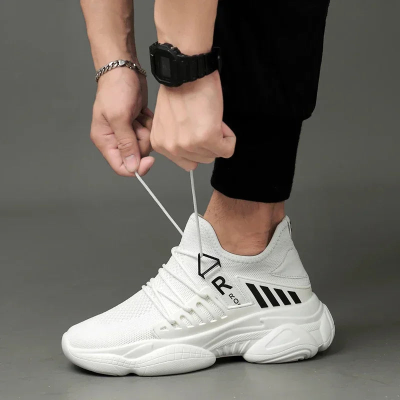 The Tottos Men's Elevator Sneakers - Height Increasing Casual Shoes 8CM Lift