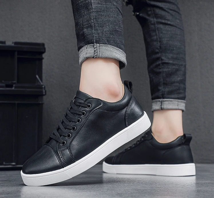 The Tottos Premium Men's Casual Sneakers - Waterproof Leather Sports Shoes