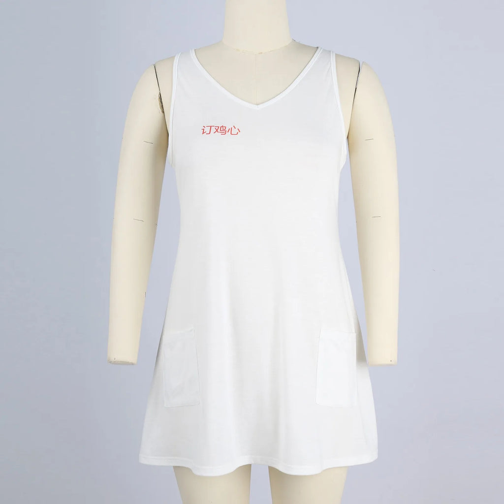 Women's Bohemian Floral Print Maxi Dress - V-Neck Sleeveless Summer Beach Dress with Pockets | The Tottos