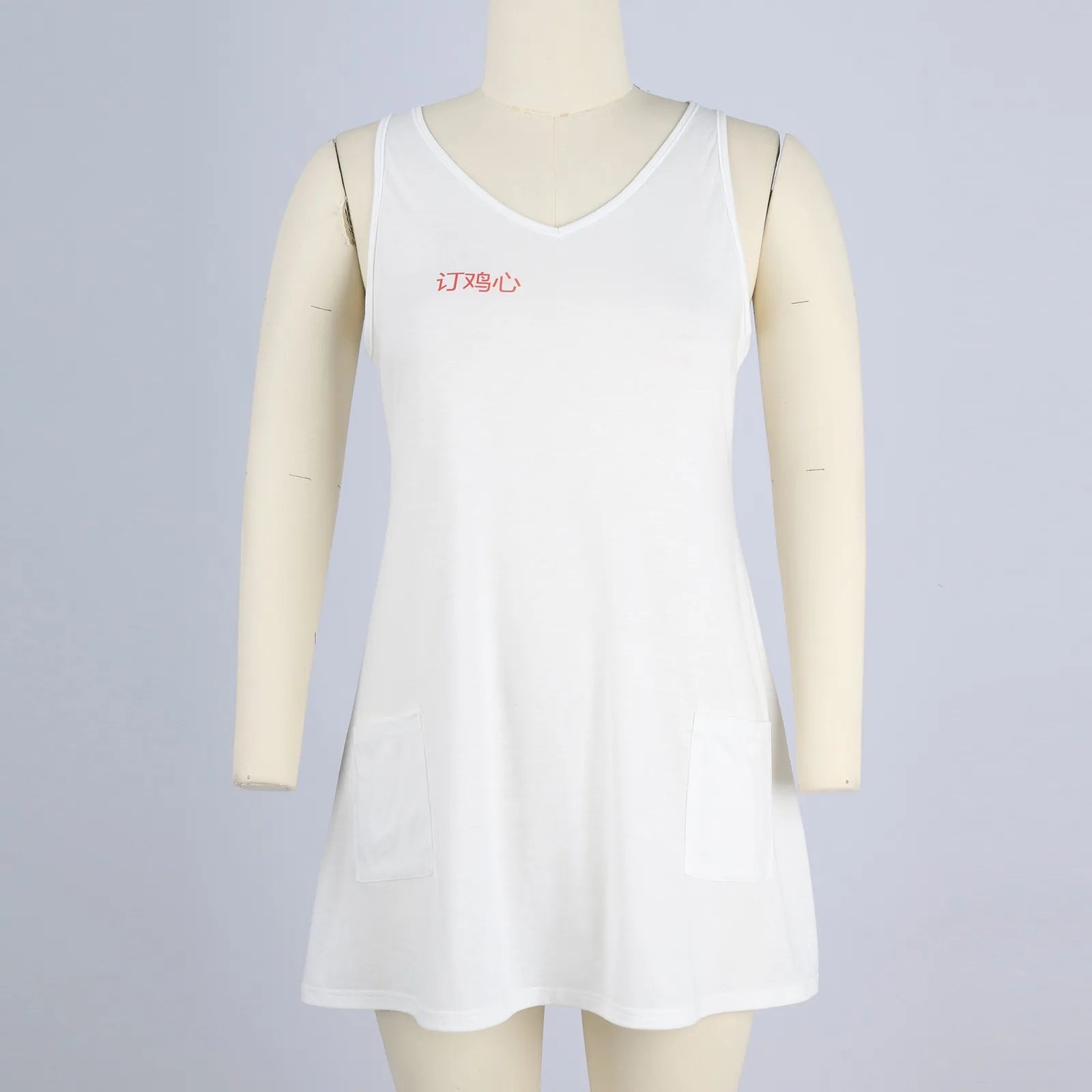 Women's Bohemian Floral Print Maxi Dress - V-Neck Sleeveless Summer Beach Dress with Pockets | The Tottos