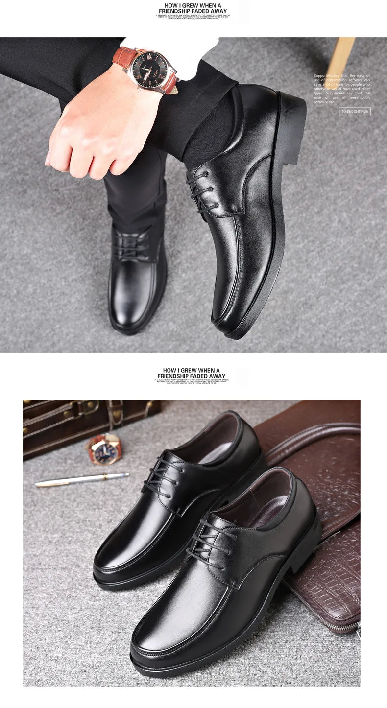 The Tottos Men's Premium Dress Shoes - Italian Style Leather Business Formal Shoes