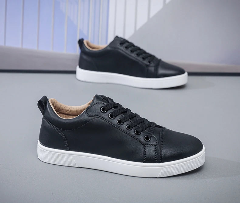 The Tottos Premium Men's Casual Sneakers - Waterproof Leather Sports Shoes
