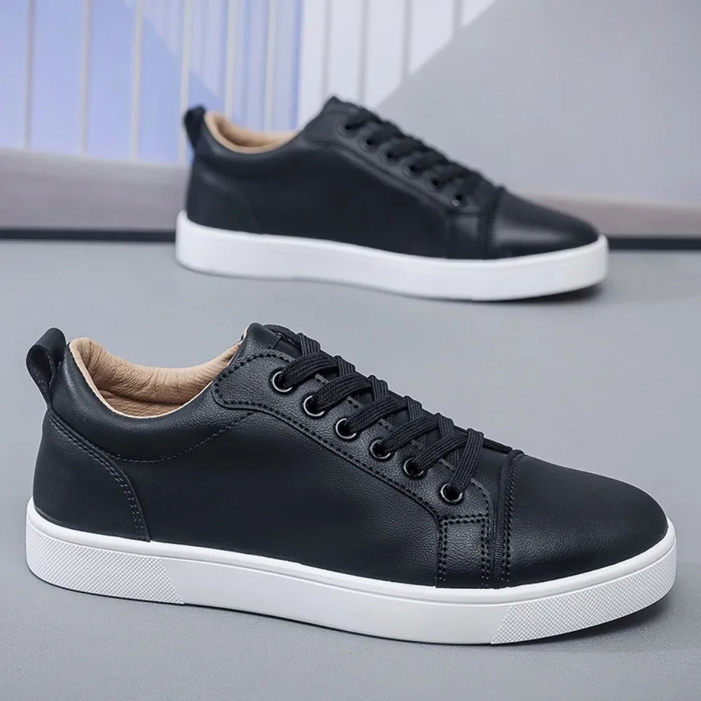 The Tottos Premium Men's Casual Sneakers - Waterproof Leather Sports Shoes