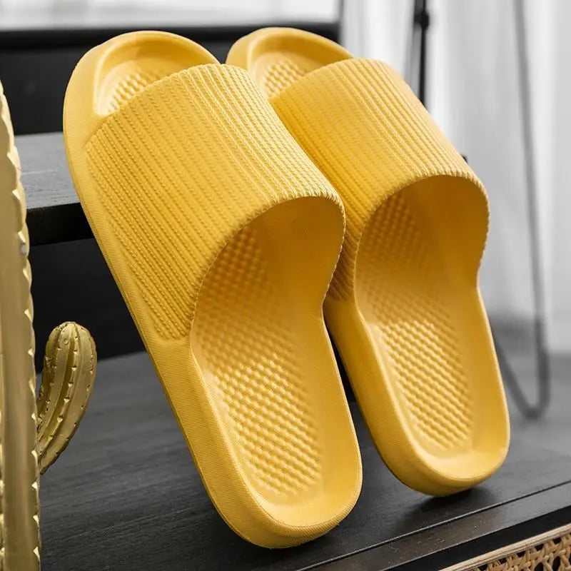 Women's Thick Platform Slippers - The Tottos Summer Non-Slip Bathroom Slides