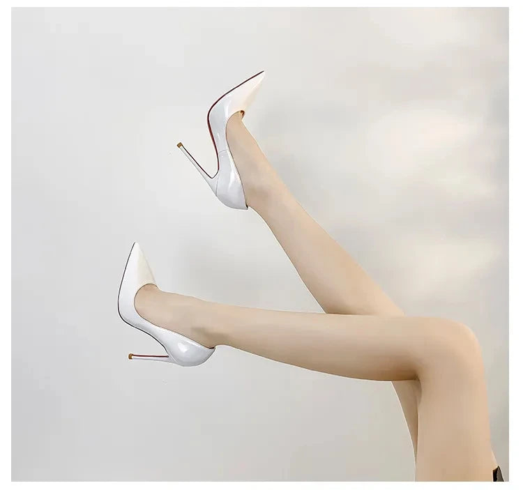 Women's Luxury Red Sole Stiletto Heels - The Tottos Designer Pointed Toe Pumps