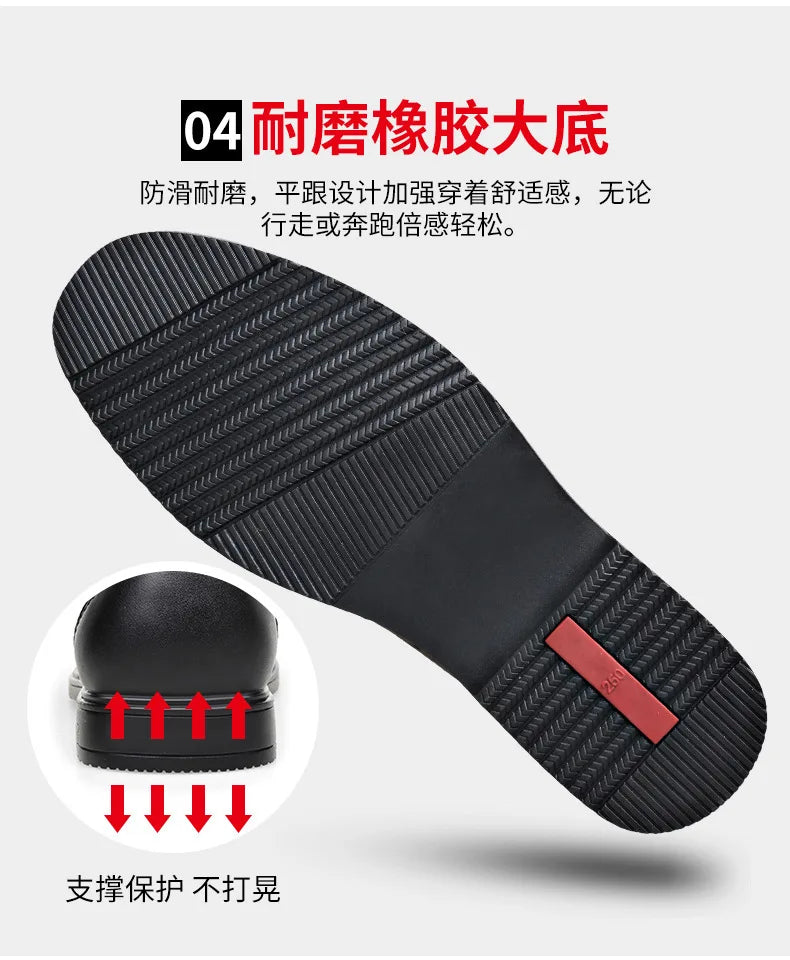 Premium Breathable Leather Loafers - The Tottos Men's Summer Casual Slip-On Shoes