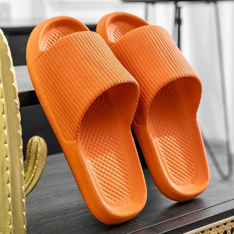 Women's Thick Platform Slippers - The Tottos Summer Non-Slip Bathroom Slides