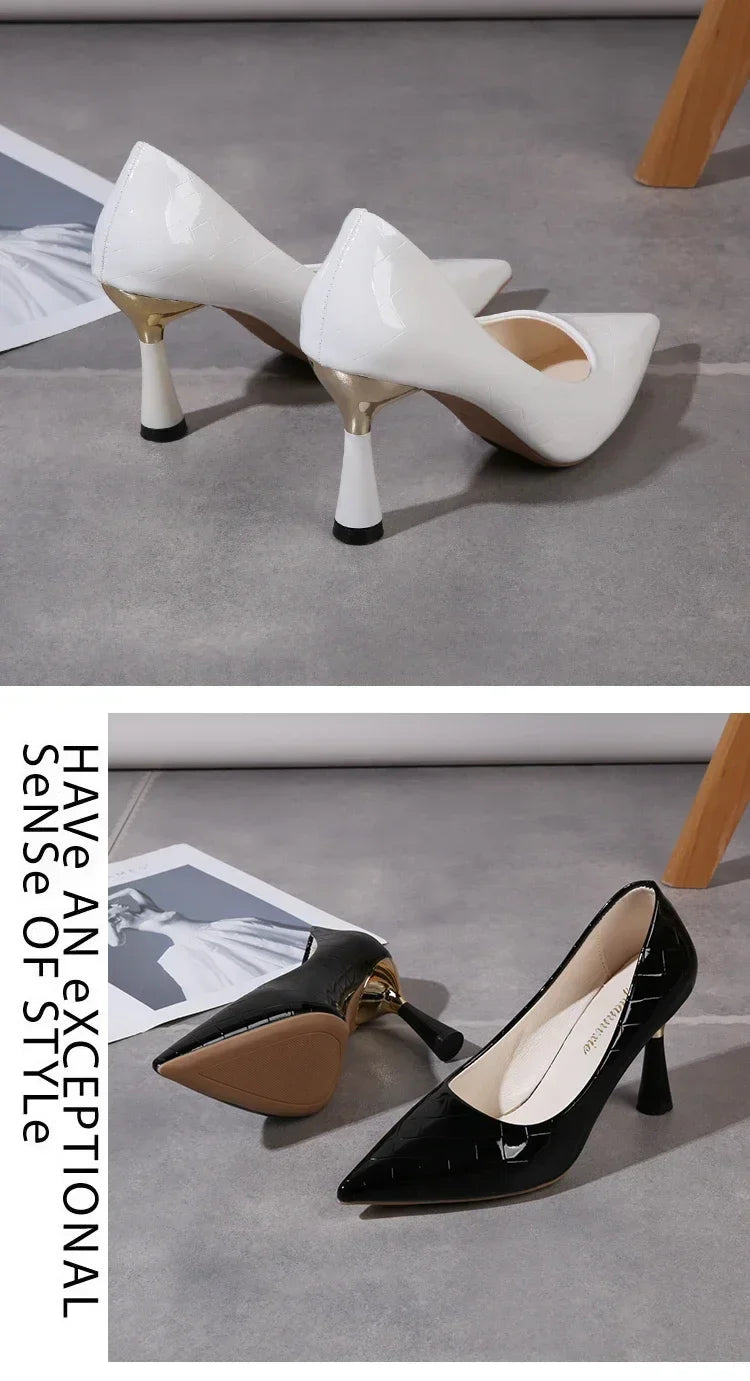 Women's Pointed Toe High Heels - The Tottos Elegant Dress Pumps