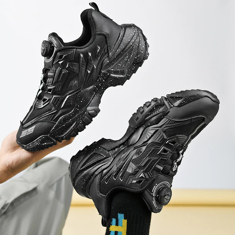 The Tottos Premium Men's Flyknit Running Sneakers - Lightweight Athletic Shoes