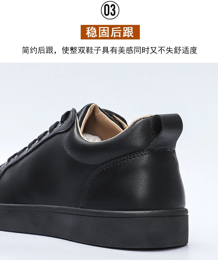 The Tottos Premium Men's Casual Sneakers - Waterproof Leather Sports Shoes