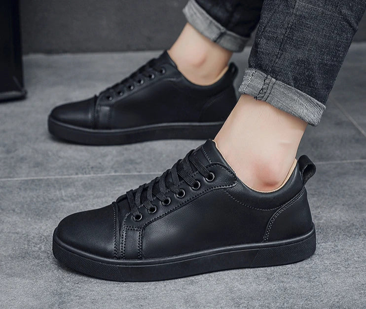 The Tottos Premium Men's Casual Sneakers - Waterproof Leather Sports Shoes