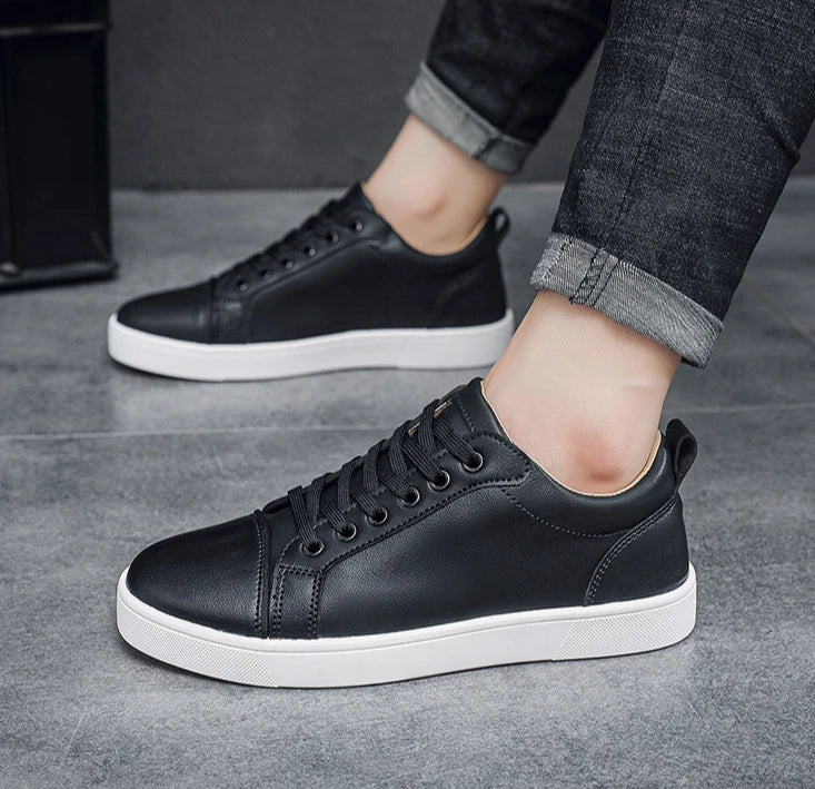 The Tottos Premium Men's Casual Sneakers - Waterproof Leather Sports Shoes