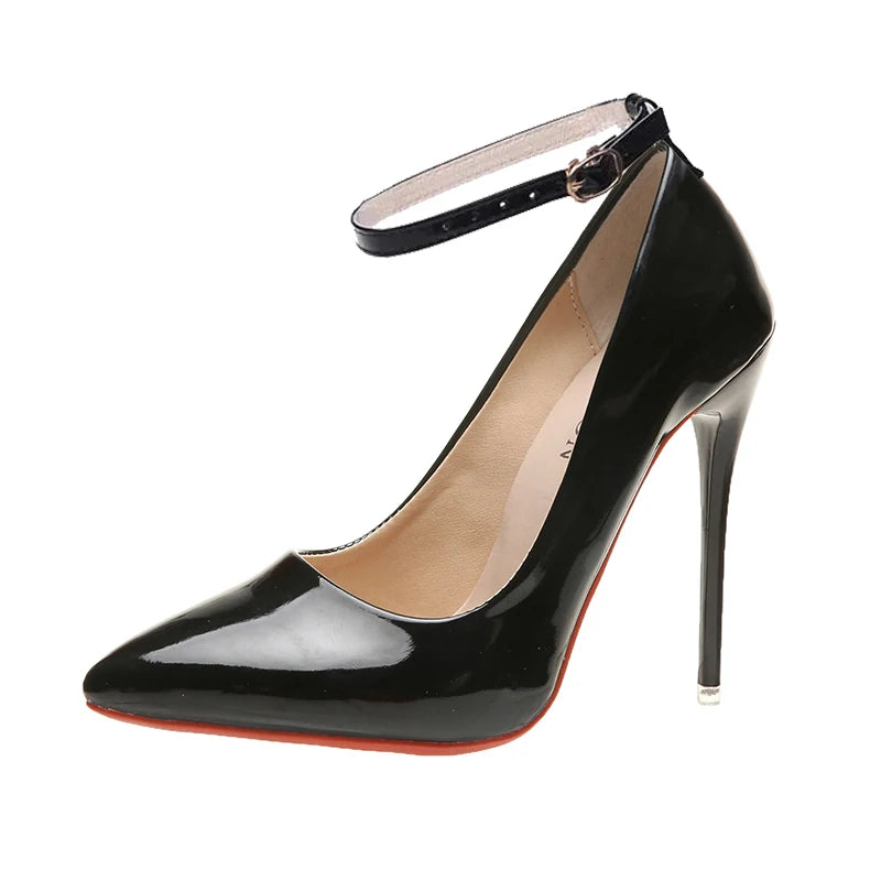 Elegant Strappy High Heels - 12cm Stiletto Party & Wedding Shoes | The Tottos