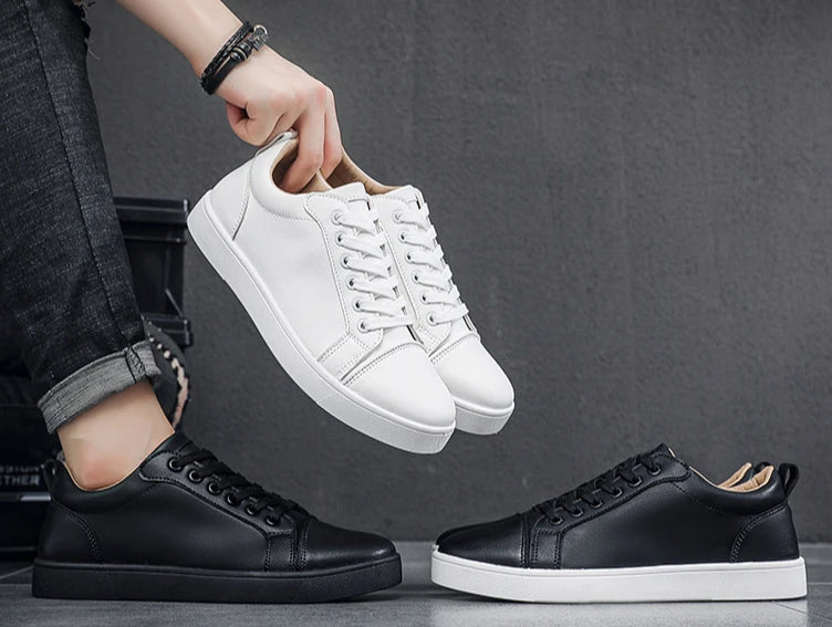 The Tottos Premium Men's Casual Sneakers - Waterproof Leather Sports Shoes