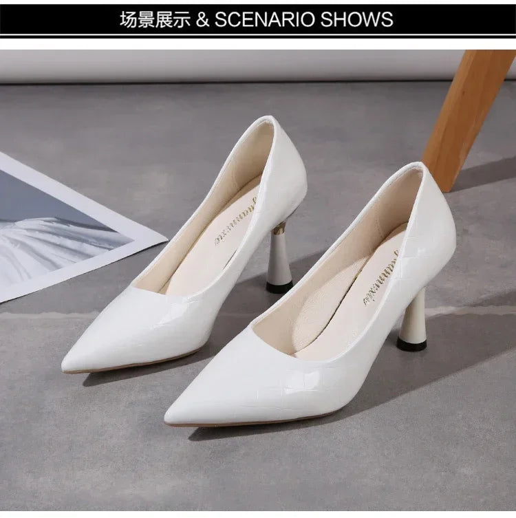 Women's Pointed Toe High Heels - The Tottos Elegant Dress Pumps