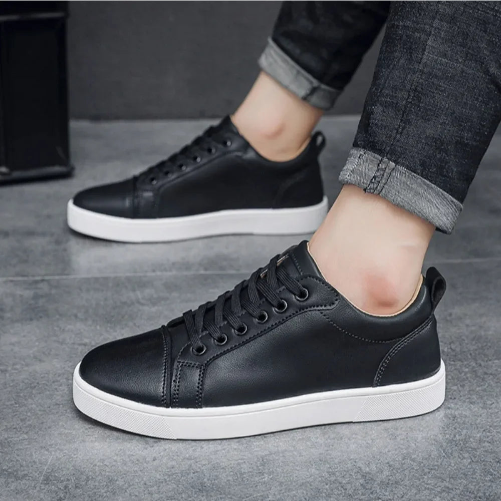 The Tottos Premium Men's Casual Sneakers - Waterproof Leather Sports Shoes