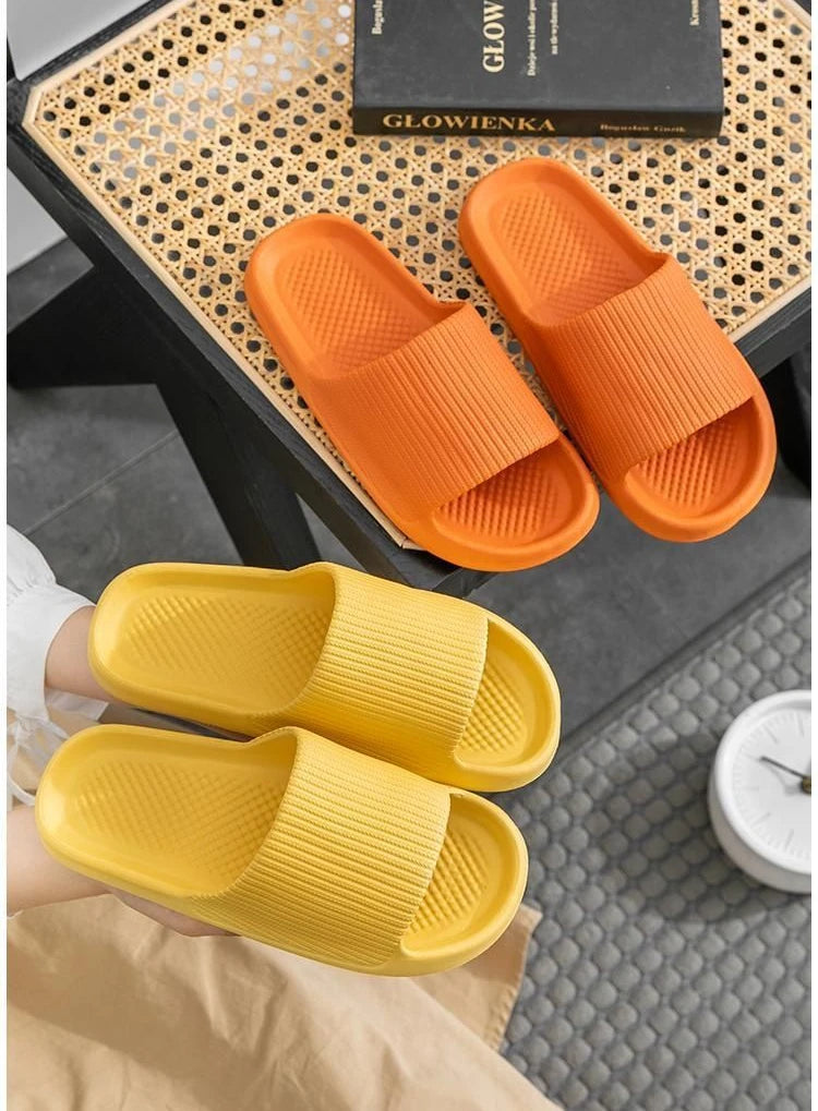 Women's Thick Platform Slippers - The Tottos Summer Non-Slip Bathroom Slides