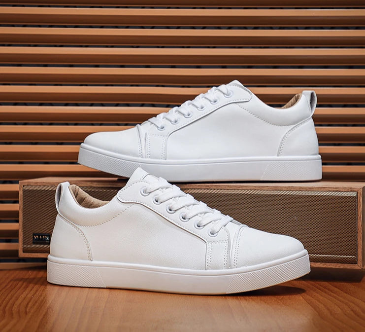 The Tottos Premium Men's Casual Sneakers - Waterproof Leather Sports Shoes