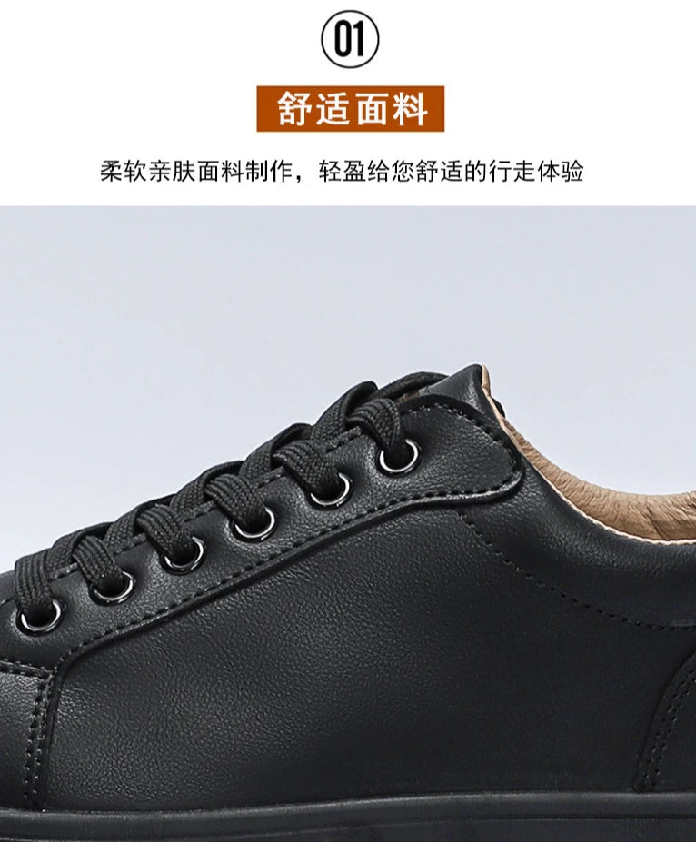 The Tottos Premium Men's Casual Sneakers - Waterproof Leather Sports Shoes