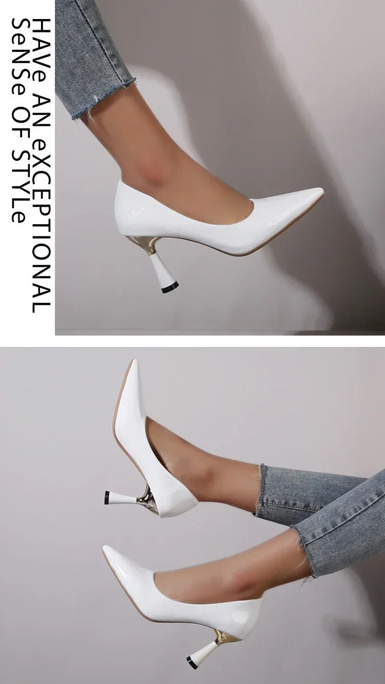 Women's Pointed Toe High Heels - The Tottos Elegant Dress Pumps