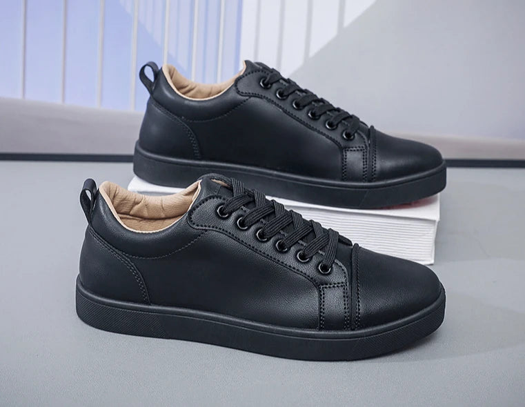The Tottos Premium Men's Casual Sneakers - Waterproof Leather Sports Shoes