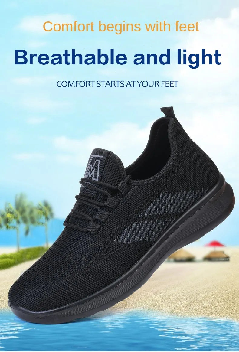 Men's Breathable Walking Shoes - Lightweight Sports Casual Sneakers | The Tottos