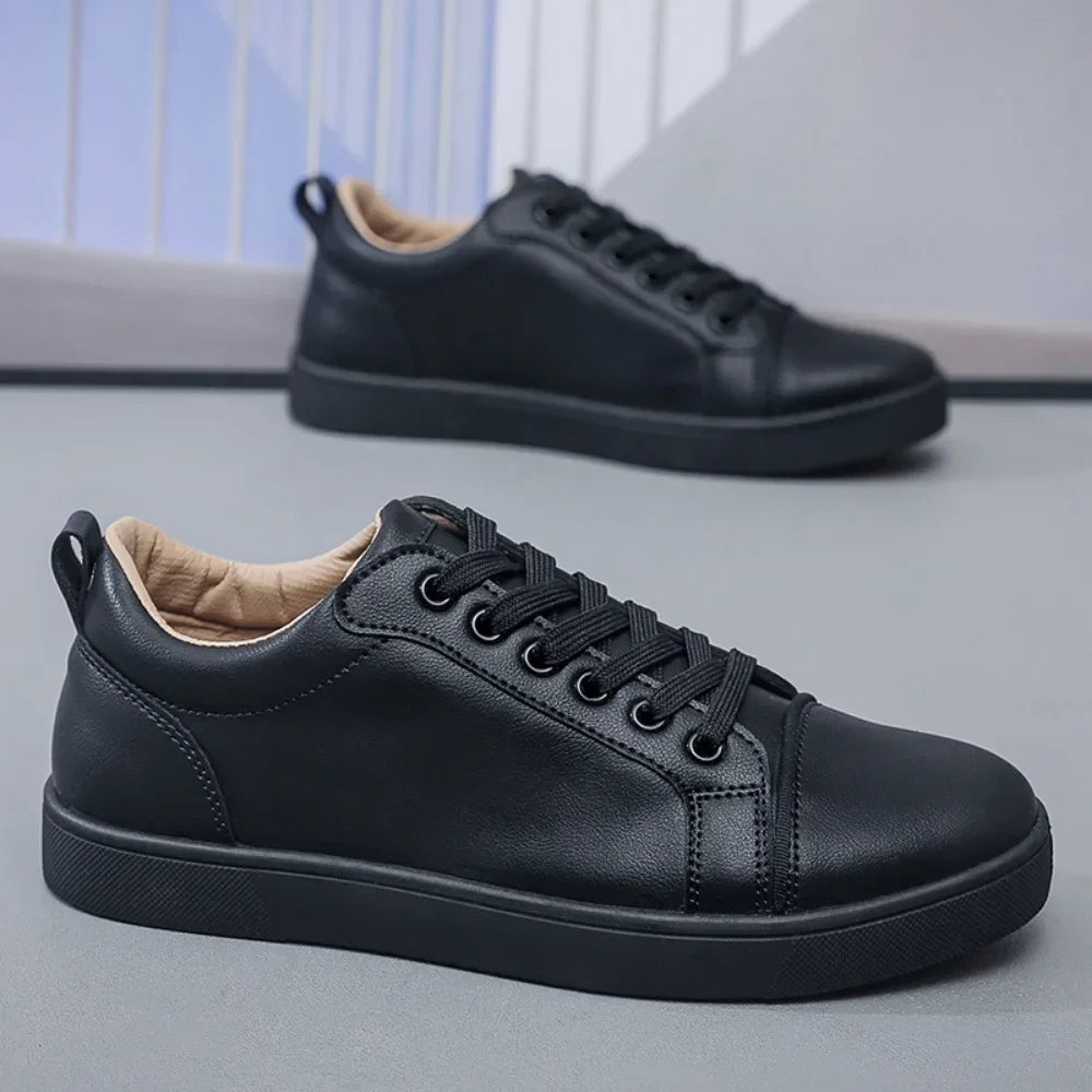 The Tottos Premium Men's Casual Sneakers - Waterproof Leather Sports Shoes