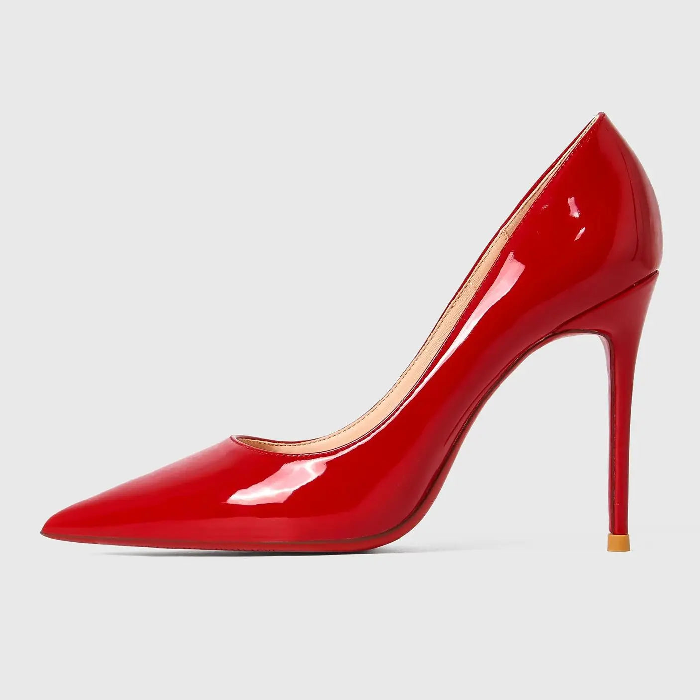 Women's Luxury Red Sole Stiletto Heels - The Tottos Designer Pointed Toe Pumps