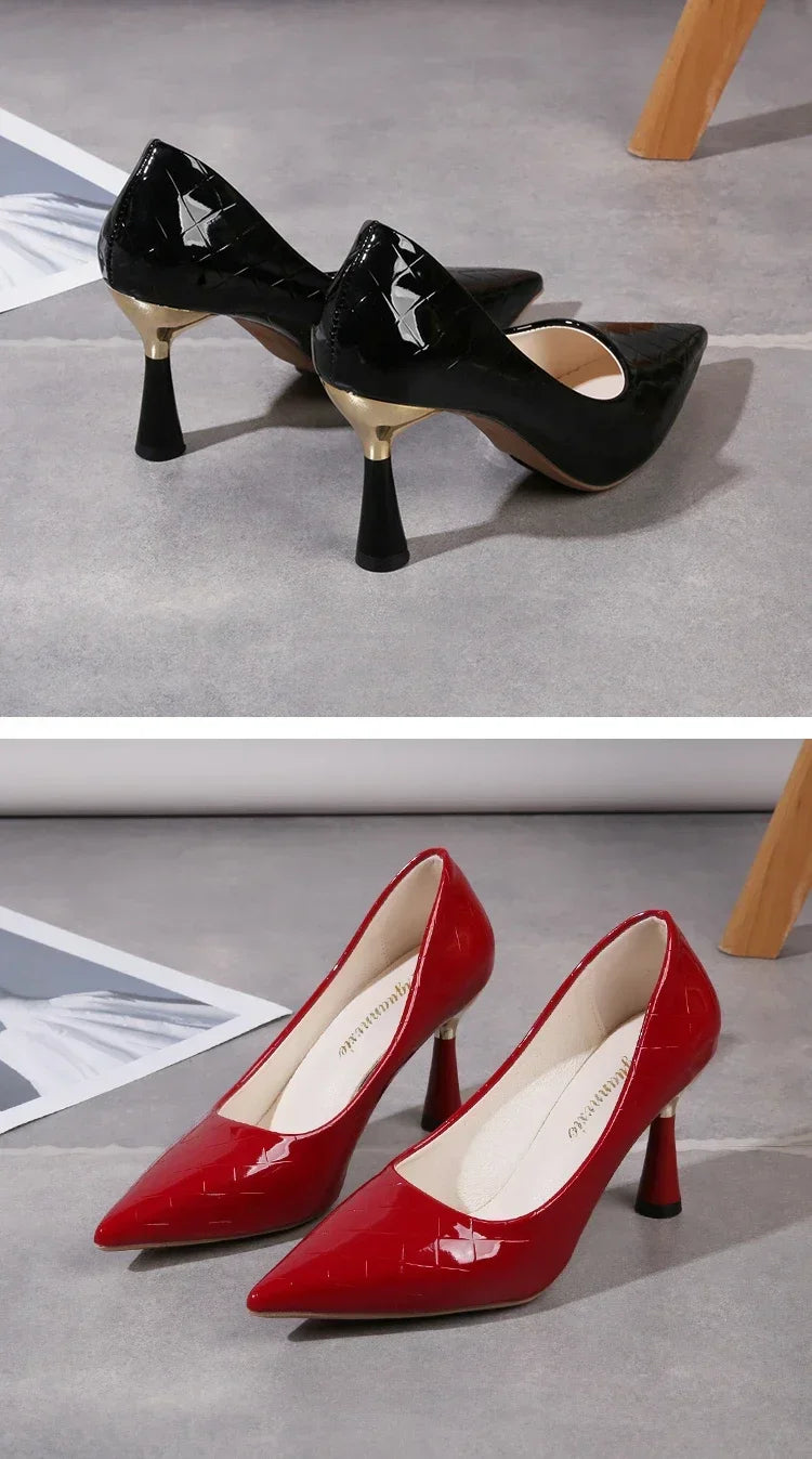 Women's Pointed Toe High Heels - The Tottos Elegant Dress Pumps