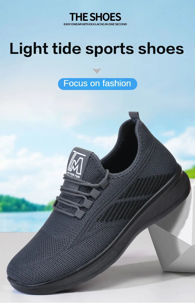Men's Breathable Walking Shoes - Lightweight Sports Casual Sneakers | The Tottos