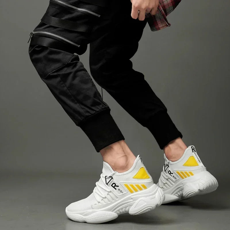 The Tottos Men's Elevator Sneakers - Height Increasing Casual Shoes 8CM Lift