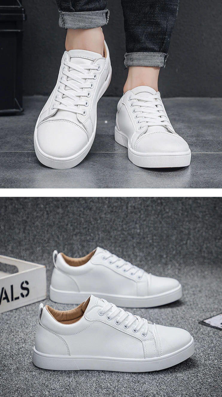 The Tottos Premium Men's Casual Sneakers - Waterproof Leather Sports Shoes