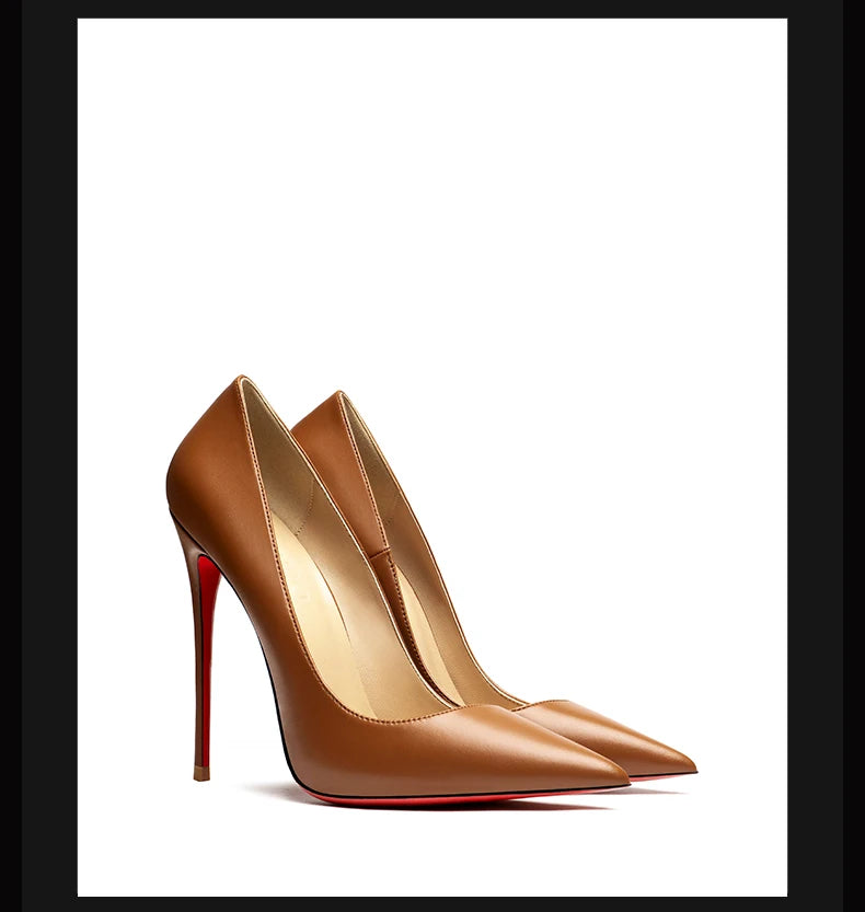 Women's Luxury Red Bottom Stiletto Heels | The Tottos Designer Pointed Toe Pumps